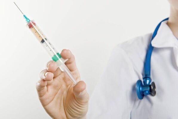 Iniezione per il trattamento della prostatite